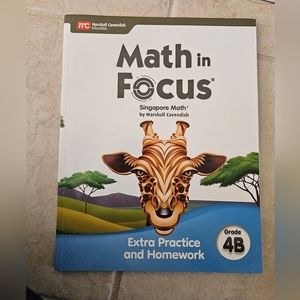 *NEW*  Math in Focus Student Edition Volume B Grade 4 (homeschool curriculum)